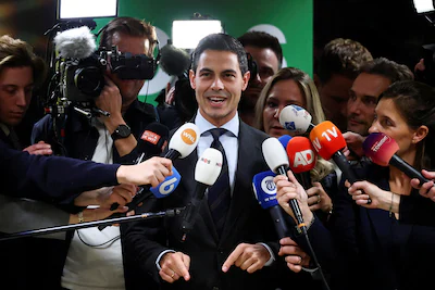 file-photo-democrats-66-d66-party-leader-rob-jetten-speaks-next-to-the-media-members-at-the-dutch-pa.webp