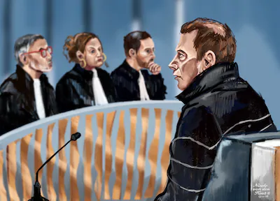 rechtbanktekening-van-mels-van-b-tijdens-de-tweede-dag-van-zijn-rechtszaak-in-de-rechtbank-van-rotte.webp